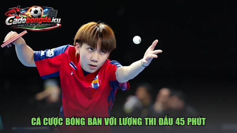 Cá cược bóng bàn với lượng thi đấu 45 phút